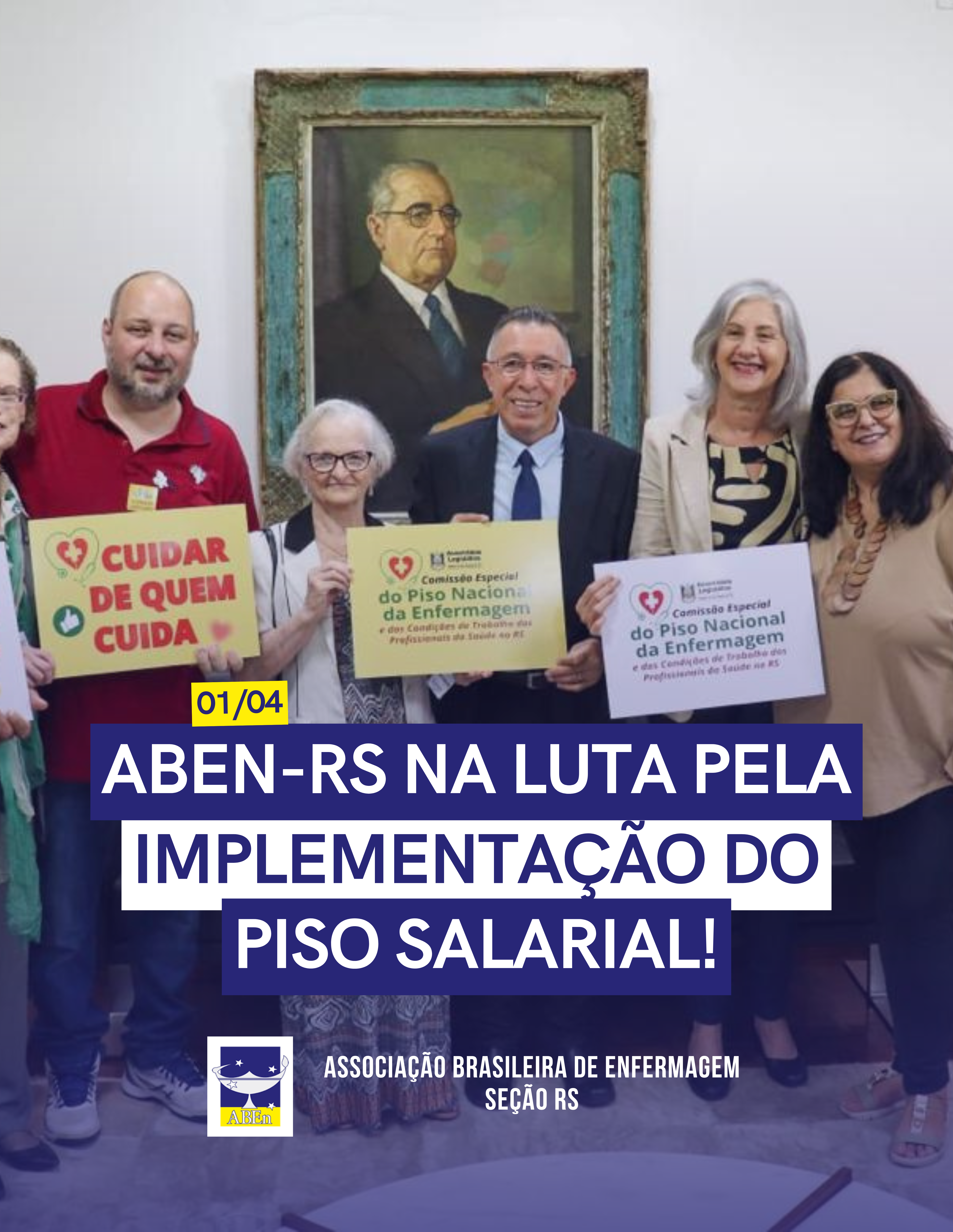 ABEn-RS na luta pela implementação do piso salarial!