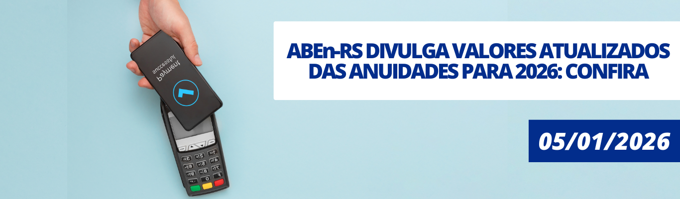 ABEn-RS divulga valores atualizados das anuidades para 2026