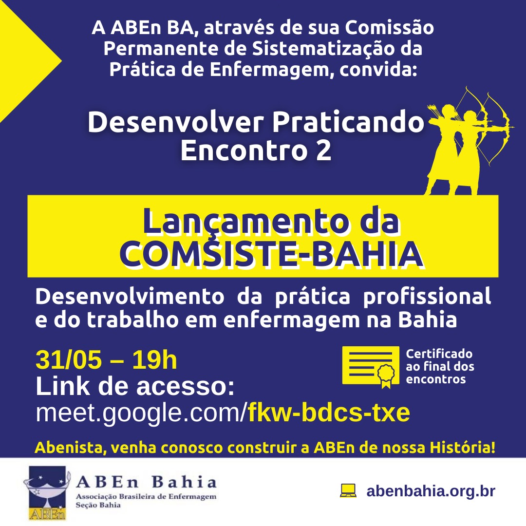 Lançamento da COMSISTE-BAHIA