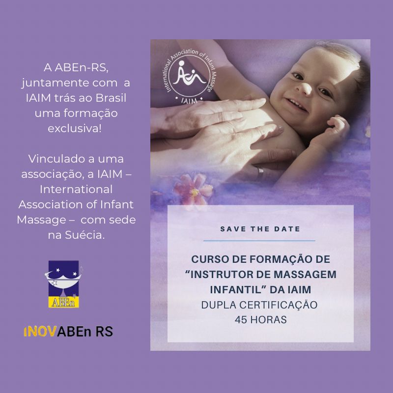 Curso de formação de "Instrutor de massagem infantil"  