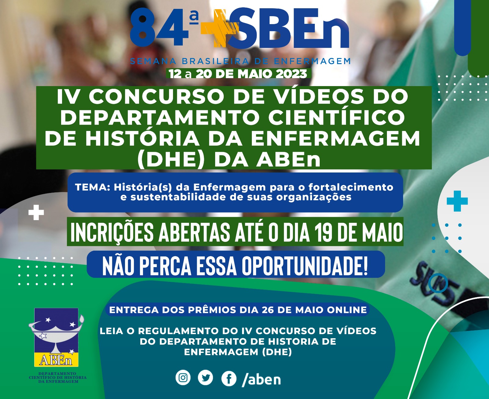 IV -  Concurso de Vídeos do Departamento de Historia de Enfermagem (DHE)