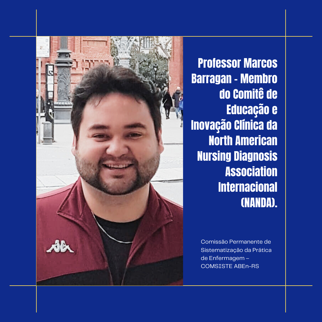 Professor Marcos é membro do Comitê de Educação e Inovação Clínica da North American Nursing Diagnosis Association Internacional (NANDA)