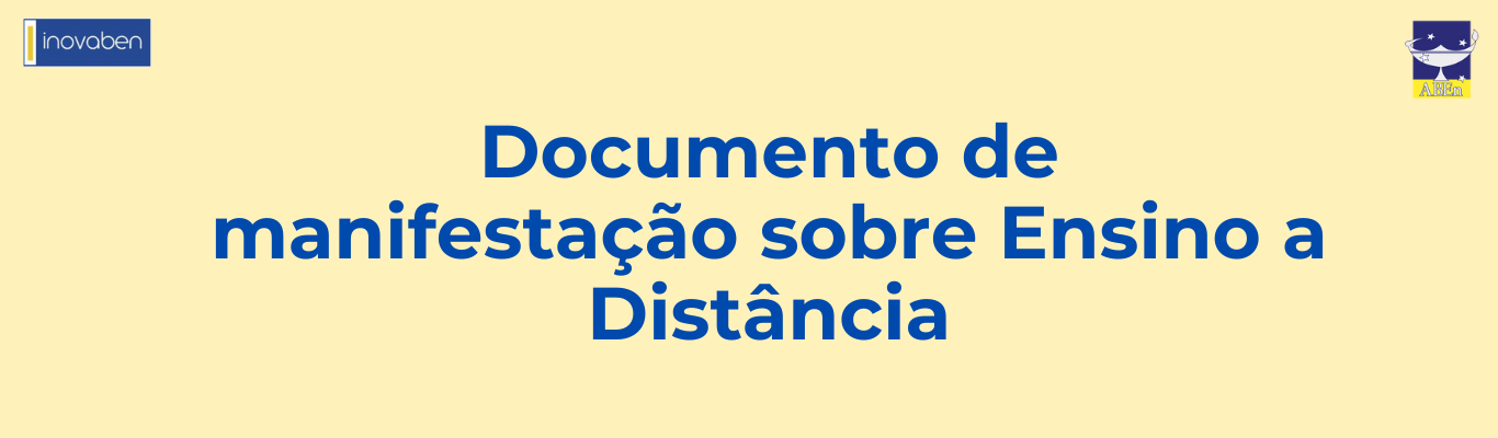 Documento de manifestação sobre Ensino a Distância