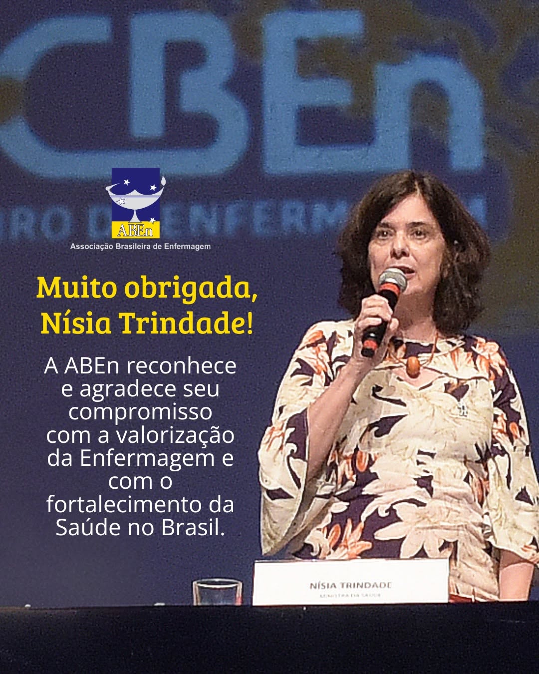 Muito obrigada, Nísia Trindade!